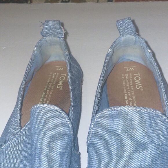 Toms chambray espadrille flats - Picture 5 of 7